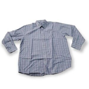 Alan Flusser Multi-Colored Pastel Plaid Check Mens Shirt XL / X-Large